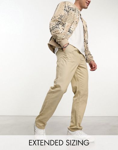 Pantalon chino basique droit - Taupe - Asos Design - Modalova