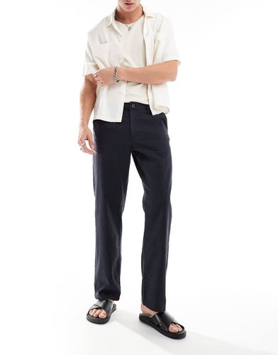 Pantalon chino décontracté en lin - Asos Design - Modalova