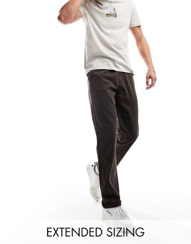 Pantalon chino droit - Marron délavé - Asos Design - Modalova