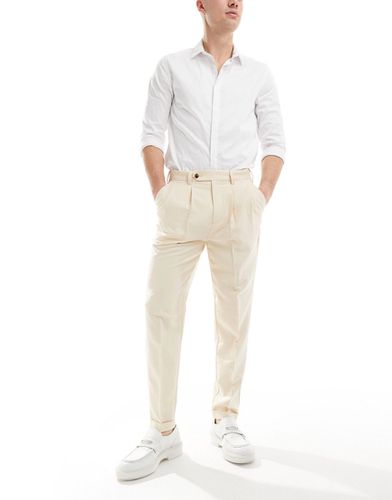 Pantalon chino élégant et fuselé - Blanc cassé - Asos Design - Modalova