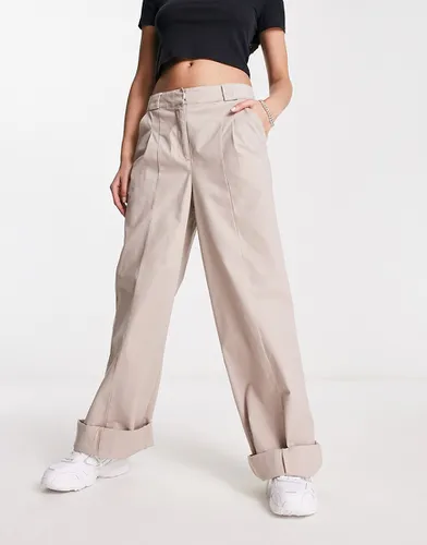 Pantalon chino large oversize - Sable - Asos Design - Modalova