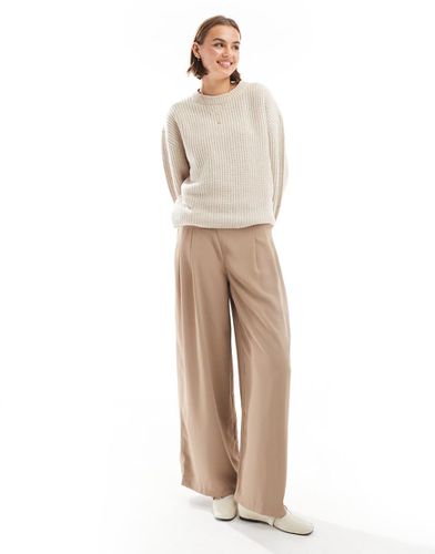 Pantalon ample à bords bruts - Camel - Asos Design - Modalova