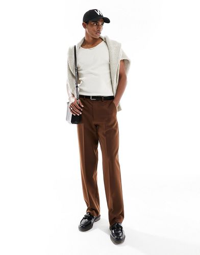 Pantalon ample élégant - Marron foncé - Asos Design - Modalova