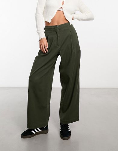 Pantalon ample - Kaki - Asos Design - Modalova