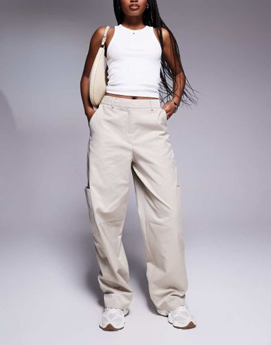 Pantalon ajust  poches fonctionnelles - Moka - Asos Design - Modalova