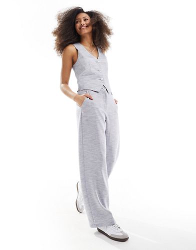 Pantalon ajusté facile à enfiler aspect denim - Asos Design - Modalova