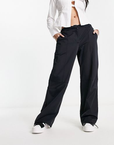 Pantalon bouffant en maille polyester de qualité supérieure - Noir - Asos Design - Modalova