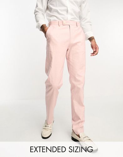 Pantalon de costume ultra ajusté en lin mélangé - pastel - Asos Design - Modalova