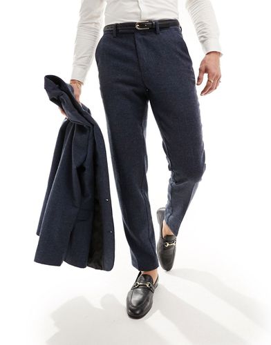 Pantalon de costume ajusté en laine mélangée texturée - Asos Design - Modalova