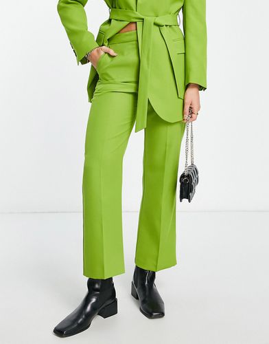 Pantalon de costume droit longueur cheville - Olive - Asos Design - Modalova