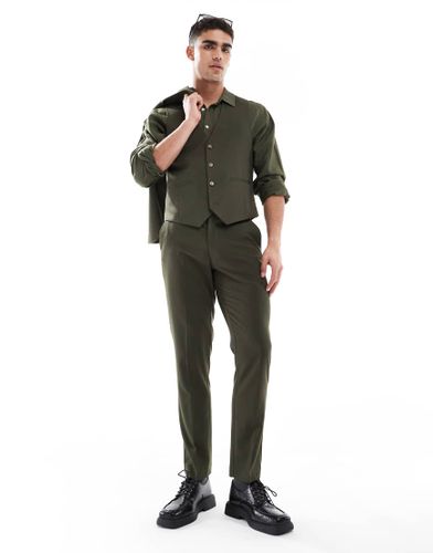 Pantalon de costume slim - olive - Asos Design - Modalova