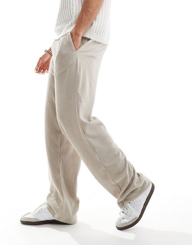 Pantalon de jogging ample en velours côtelé - Beige - Asos Design - Modalova
