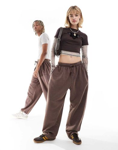 Pantalon de jogging bouffant unisexe - Bordeaux - Asos Design - Modalova