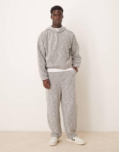 Pantalon de jogging d'ensemble ultra baggy et épais - Gris chiné - Asos Design - Modalova