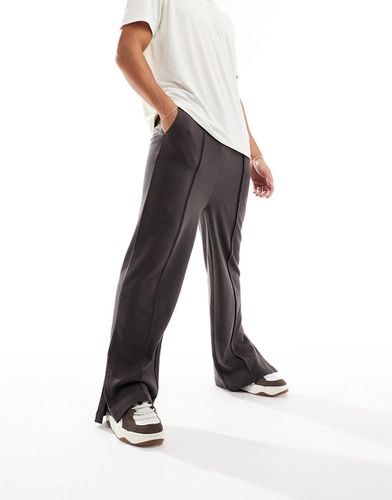 Pantalon de jogging oversize fendu sur les côtés - Marron - Asos Design - Modalova