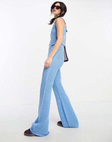 Pantalon d'ensemble évasé au crochet - Asos Design - Modalova