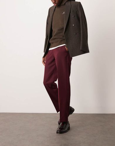 Pantalon droit habillé - Bordeaux - Asos Design - Modalova