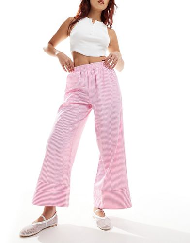 Pantalon en popeline à rayures - Asos Design - Modalova