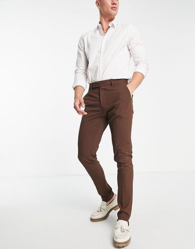 Pantalon élégant skinny - chocolat - Asos Design - Modalova