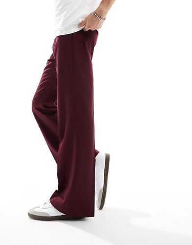 Pantalon évasé élégant - Bordeaux - Asos Design - Modalova