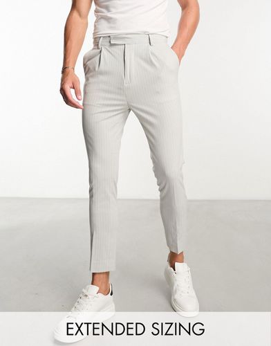 Pantalon fuselé habillé à fines rayures - glacé - Asos Design - Modalova