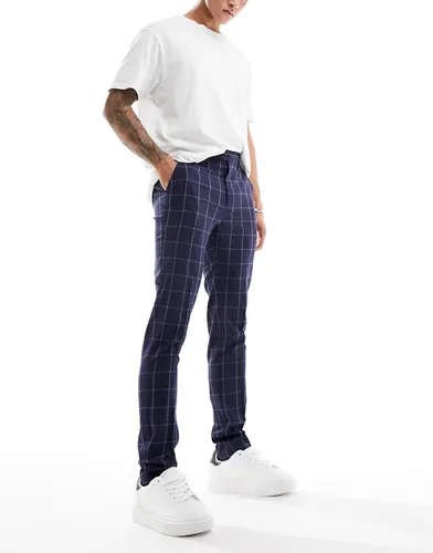 Pantalon habillé coupe ajustée à grands carreaux - Asos Design - Modalova