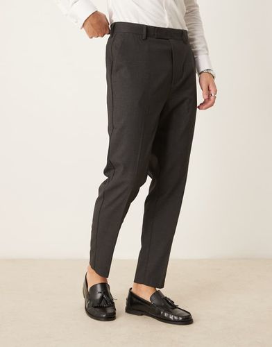 Pantalon habillé coupe ajustée - Anthracite - Asos Design - Modalova