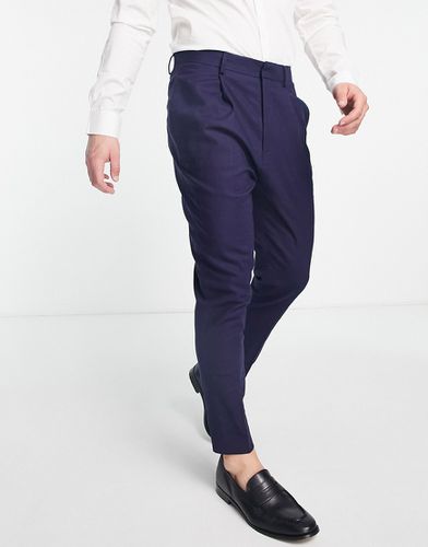 Pantalon habillé fuselé en lin mélangé - Asos Design - Modalova
