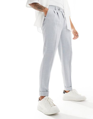 Pantalon habillé fuselé en tissu texturé - Asos Design - Modalova