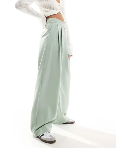 Pantalon large à pinces - Menthe - Asos Design - Modalova