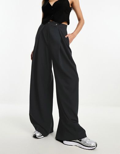 Pantalon large à rabat devant - Asos Design - Modalova