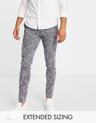 Pantalon skinny élégant en coton mélangé microtexturé - Asos Design - Modalova