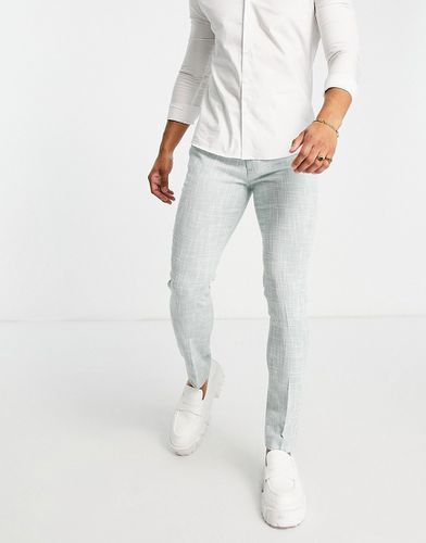 Pantalon skinny élégant en coton mélangé microtexturé - clair - Asos Design - Modalova