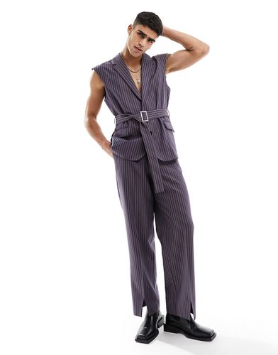 Pantalons de costume large à rayures - Asos Design - Modalova