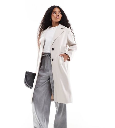 ASOS DESIGN Petite - Manteau élégant à enfiler - Crème - Asos Petite - Modalova