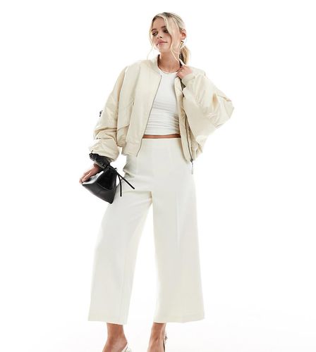 ASOS DESIGN Petite - Jupe-culotte ajustée - Crème - Asos Petite - Modalova