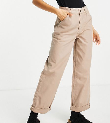 ASOS DESIGN Petite - Pantalon chino ample - Taupe - ASOS Petite - Modalova