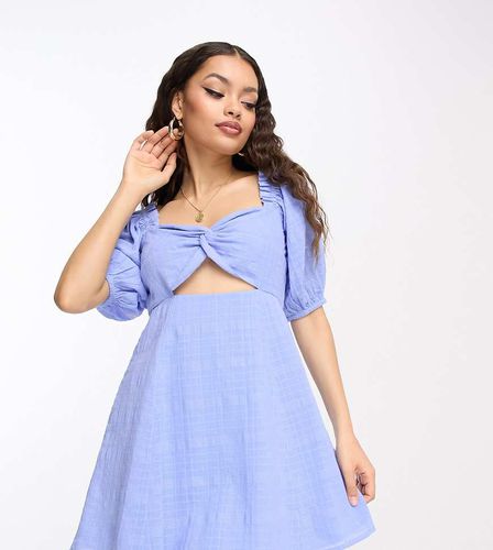 ASOS DESIGN Petite - Robe courte nouée devant à petits carreaux - Asos Petite - Modalova