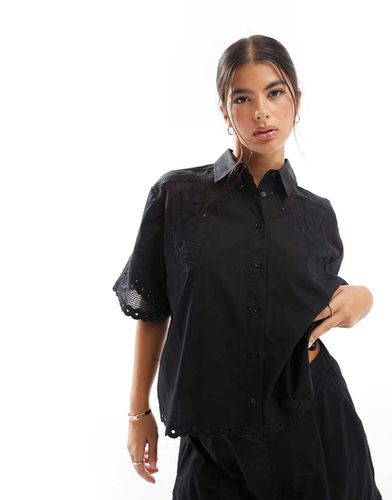 Premium - Chemise d'ensemble coupe carrée avec détails ajourés - Asos Design - Modalova