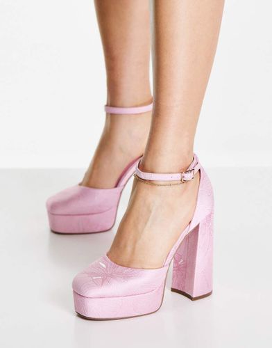 Priority - Chaussures à plateforme et talon haut en jacquard - Asos Design - Modalova