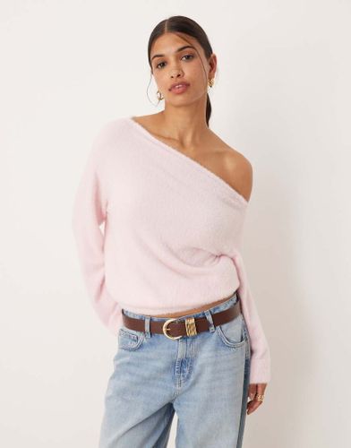 Pull asymtrique en maille ultra douce  taille cintre - Asos Design - Modalova