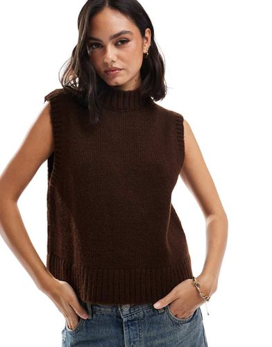 Pull en maille duveteuse - chocolat - Asos Design - Modalova