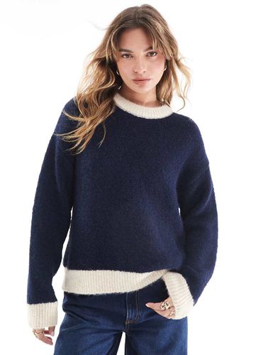 Pull en maille mélangée duveteuse - Asos Design - Modalova