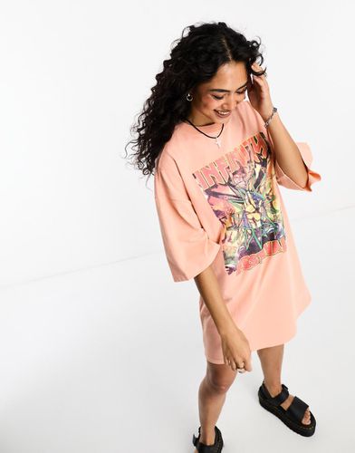 Robe t-shirt courte oversize avec imprimé festival graphique - Asos Design - Modalova