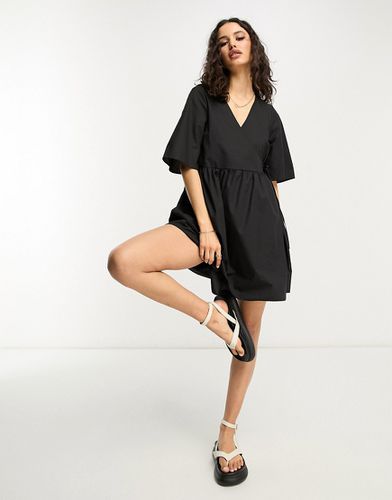 Robe babydoll courte style portefeuille - Asos Design - Modalova