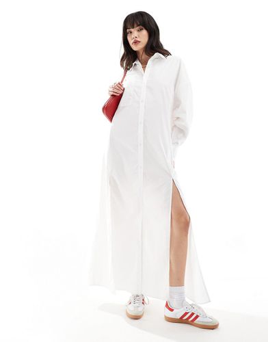 Robe chemise longue avec deux fentes hautes - Asos Design - Modalova