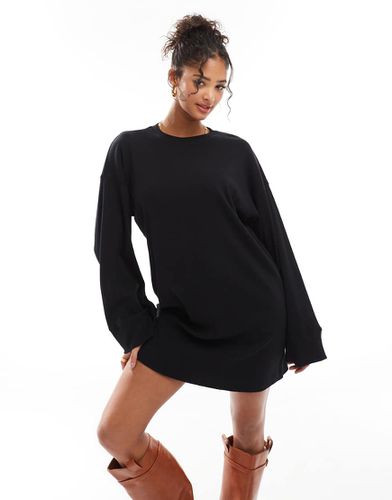 Robe côtelée fluide coupe courte et oversize - Asos Design - Modalova