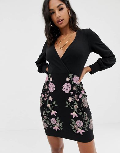 Robe fourreau courte à imprimé bouffant - Asos Design - Modalova