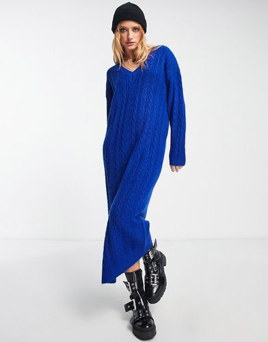 Robe pull longue en maille torsadée - Asos Design - Modalova
