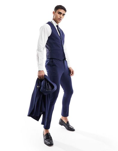 Wedding - Pantalon de costume super skinny en tissu micro-texturé - Asos Design - Modalova